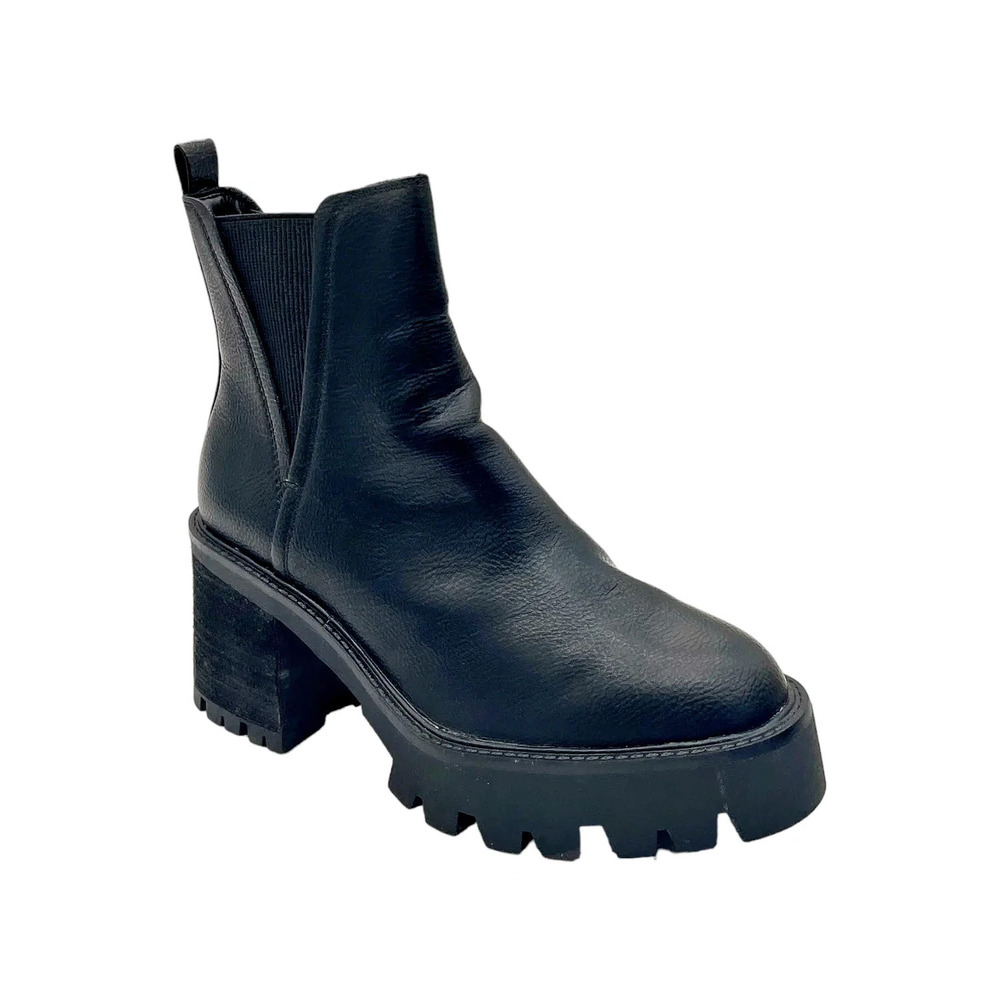 MIA Women's Vito Lug Chelsea Boots Black - Medium